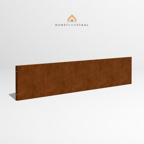 Cortenstaal borderrand 30 cm - 2 x gezet