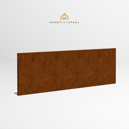 Cortenstaal borderrand 50 cm - 2 x gezet