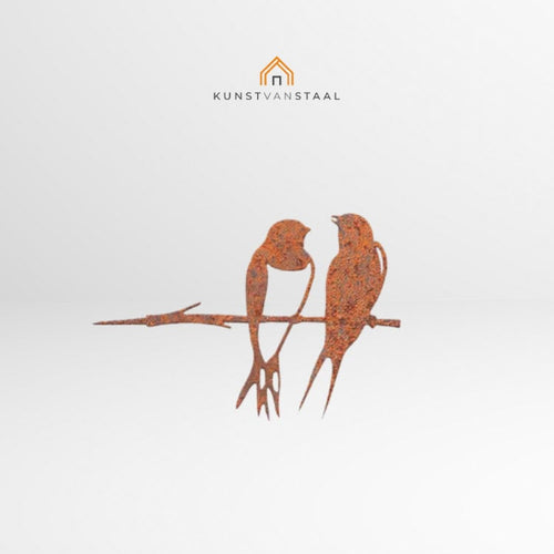 Cortenstaal vogel "Zwaluwen"