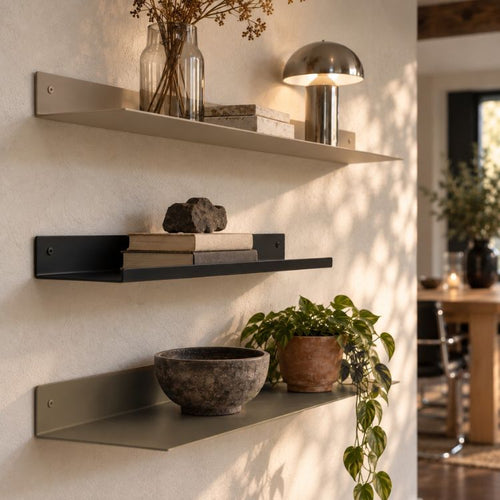 Metalen wandplank op maat