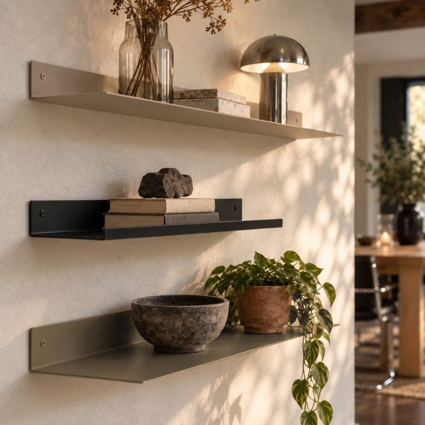 Metalen wandplank op maat