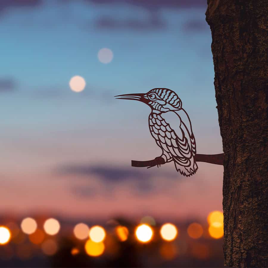 Cortenstaal vogel "IJsvogel" - 2