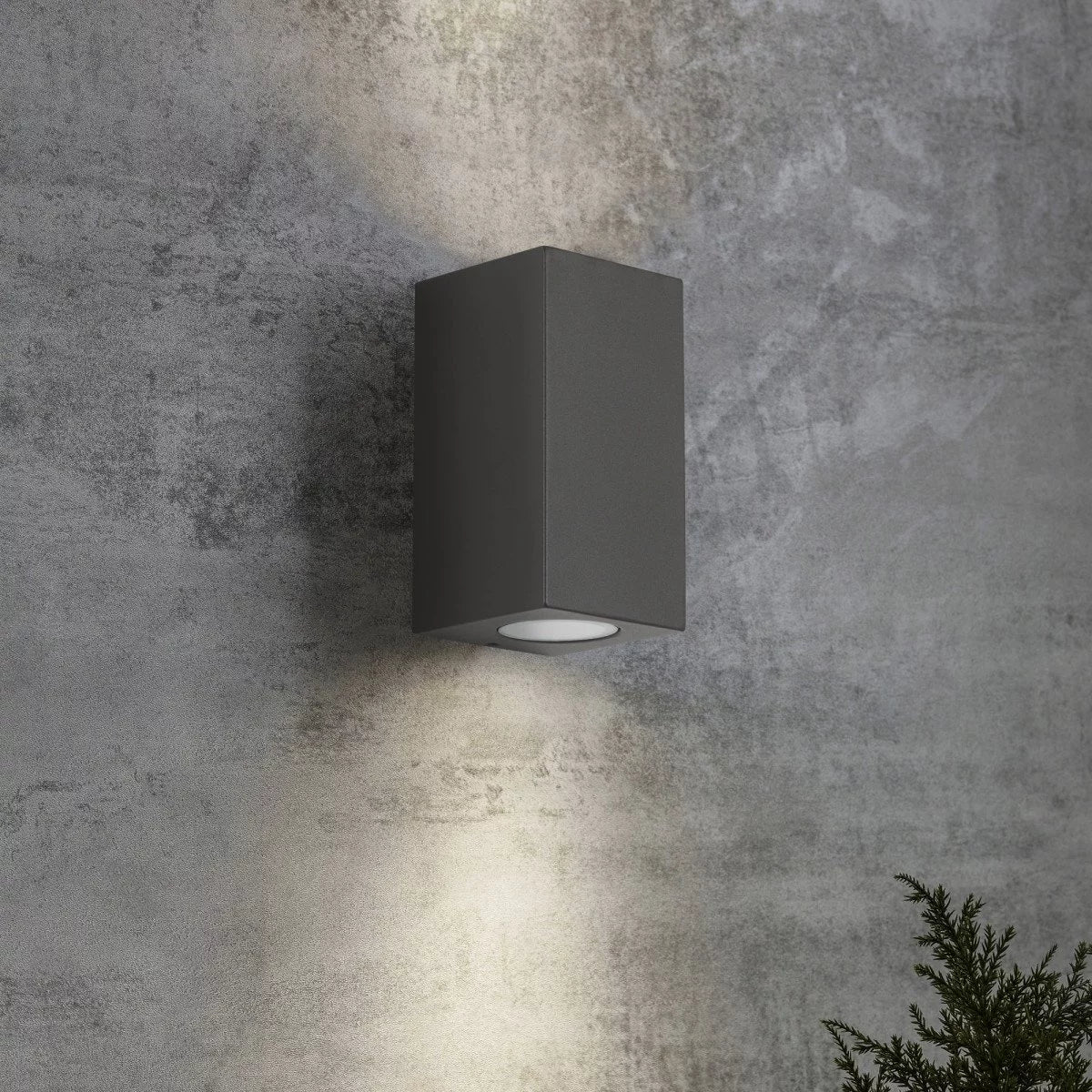 Buitenlamp antraciet up & downlight - 2