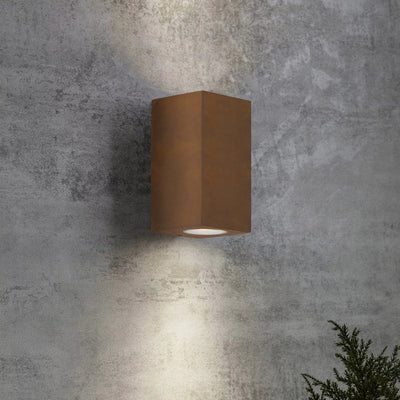 Buitenlamp cortenstaal up & downlight - 2