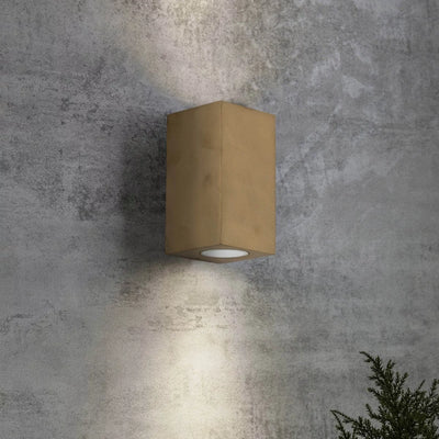 Buitenlamp messing up & downlight - 2