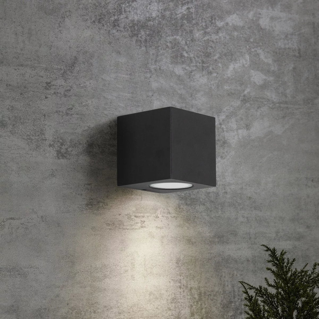 Buitenlamp vierkant zwart - 2