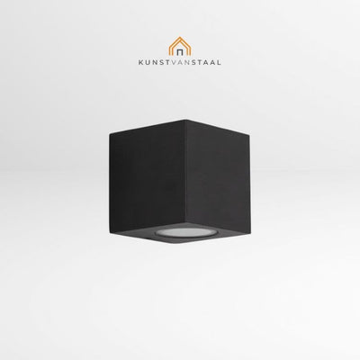 Buitenlamp vierkant zwart - 1
