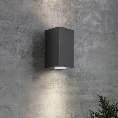 Buitenlamp zwart up & downlight - 3