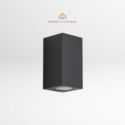 Buitenlamp zwart up & downlight - 1