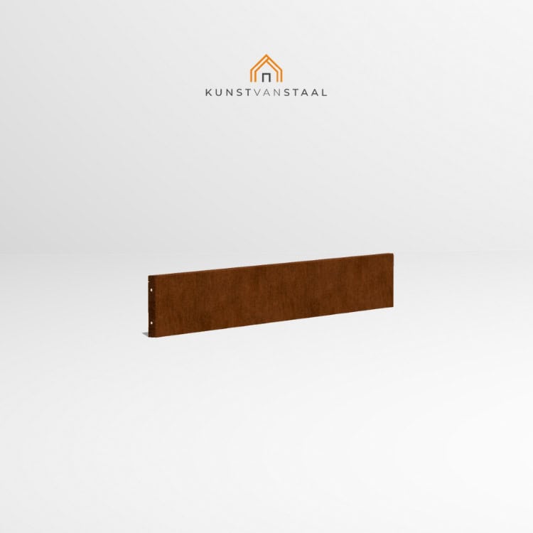 Cortenstaal borderrand 15 cm - 2 x gezet - 8