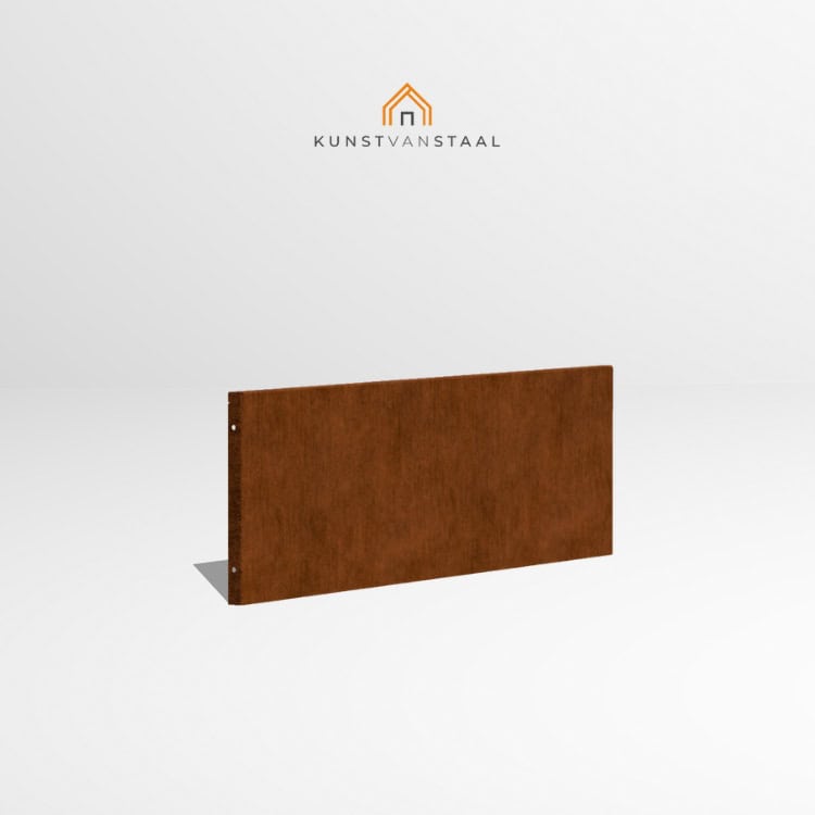 Cortenstaal borderrand 30 cm - 2 x gezet - 9
