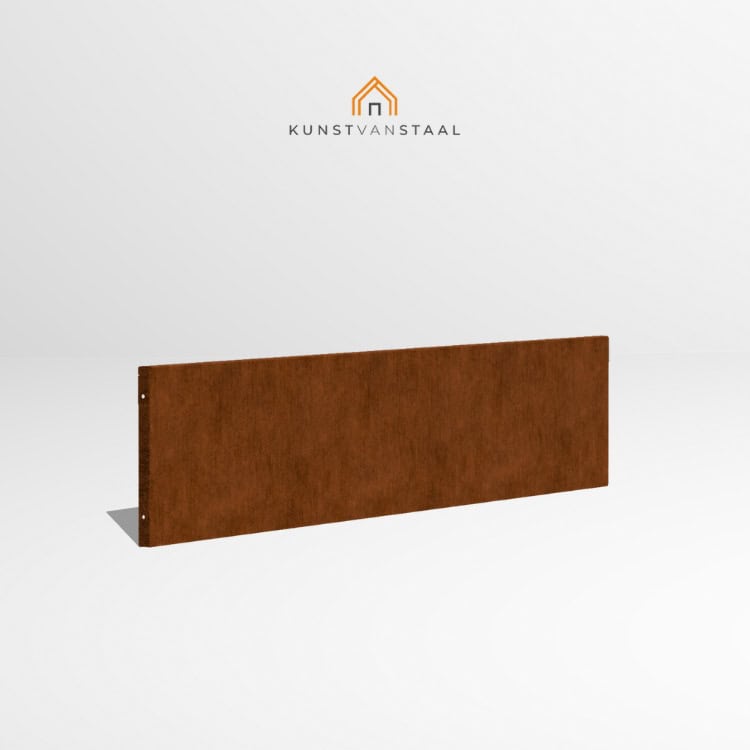 Cortenstaal borderrand 30 cm - 2 x gezet - 8