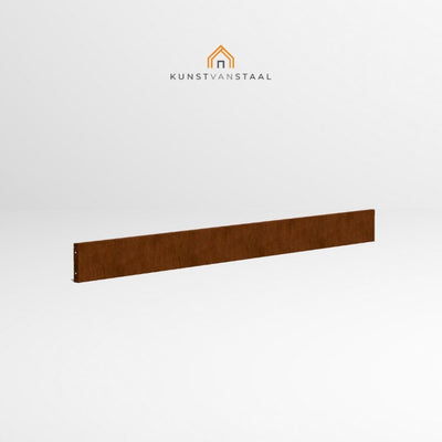 Cortenstaal borderrand 15 cm - 2 x gezet - 1