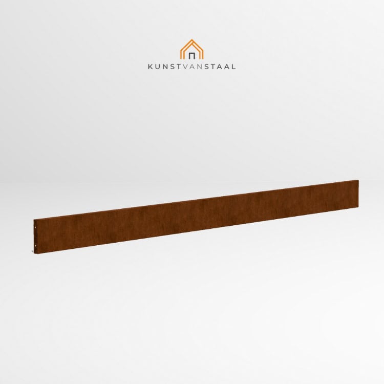 Cortenstaal borderrand 15 cm - 2 x gezet - 10
