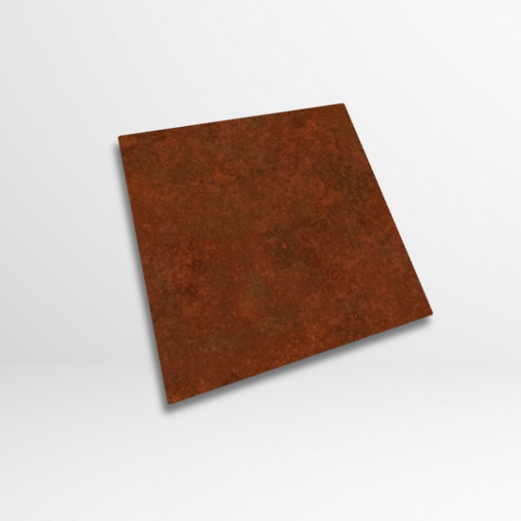 Cortenstaal plaat 750 x 750 mm - 5 mm dik - 1