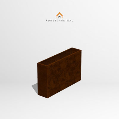 Cortenstaal plantenbak 130 x 35 x H 70 cm - 1