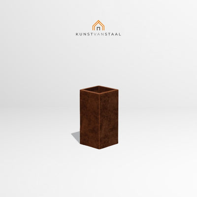 Cortenstaal plantenbak 30 x 30 x H 60 cm - 1