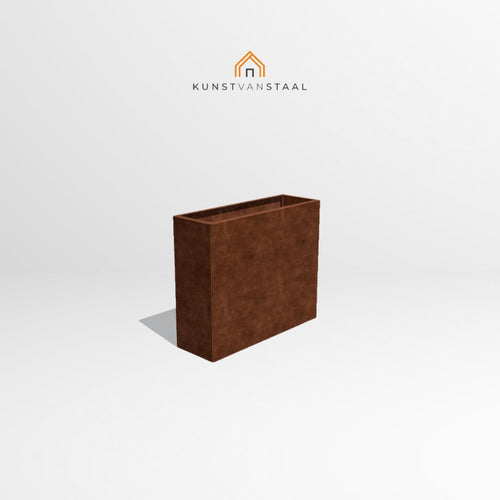 Cortenstaal plantenbak 90 x 30 x H 75 cm