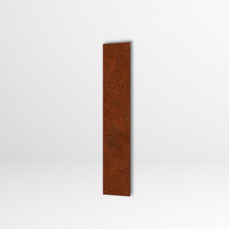 Cortenstaal scherm 220 x 40 cm (2 mm dik) - 2