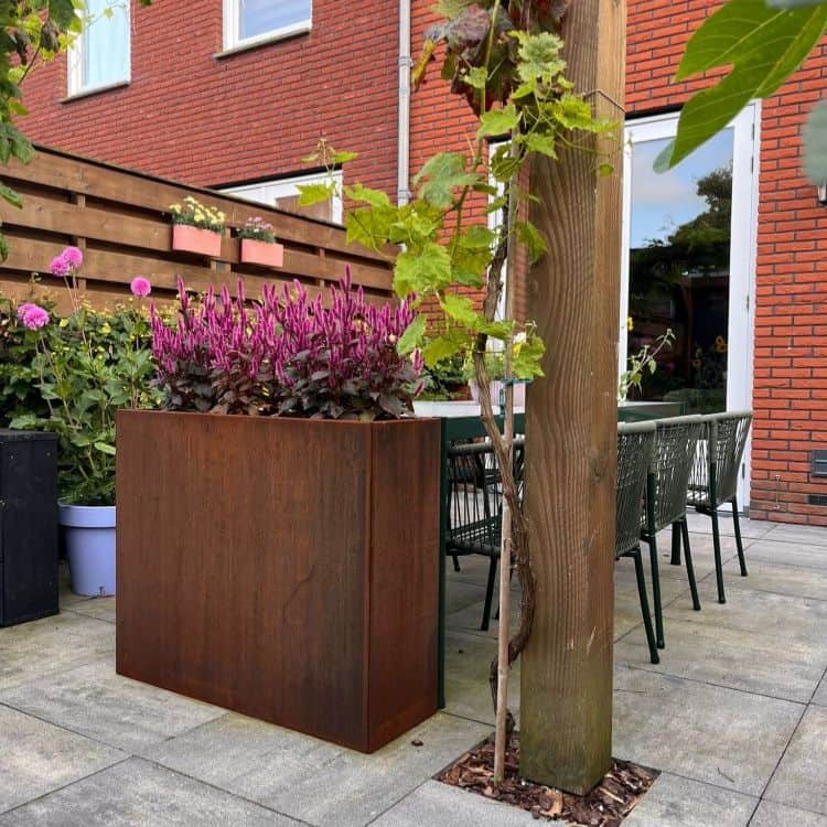 Cortenstaal plantenbak 300 cm - 7