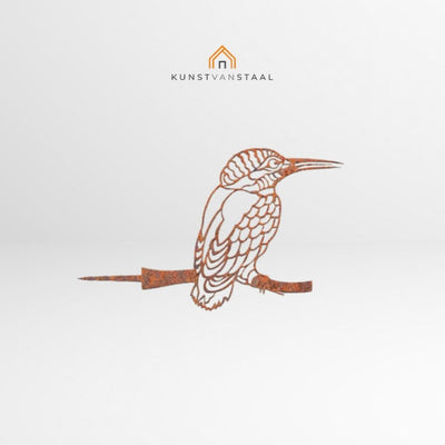 Cortenstaal vogel "IJsvogel" - 1