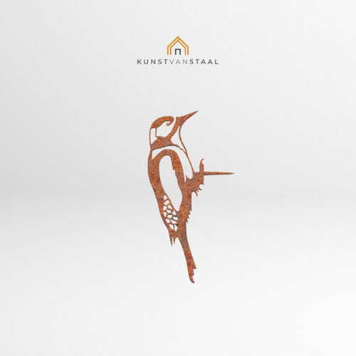 Cortenstaal vogel "Specht"
