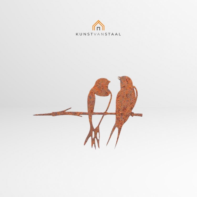 Cortenstaal vogel "Zwaluwen" - 1