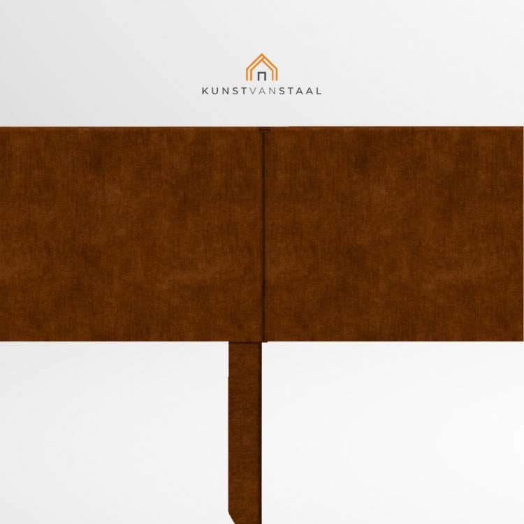 Cortenstaal borderrand op maat - 6