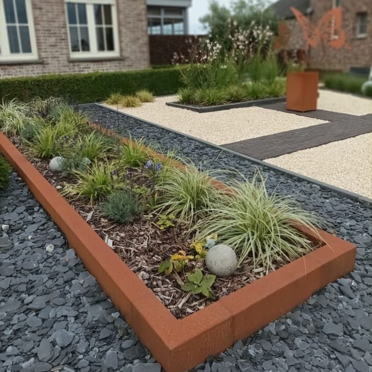Cortenstaal plantenbak 300 cm - 5