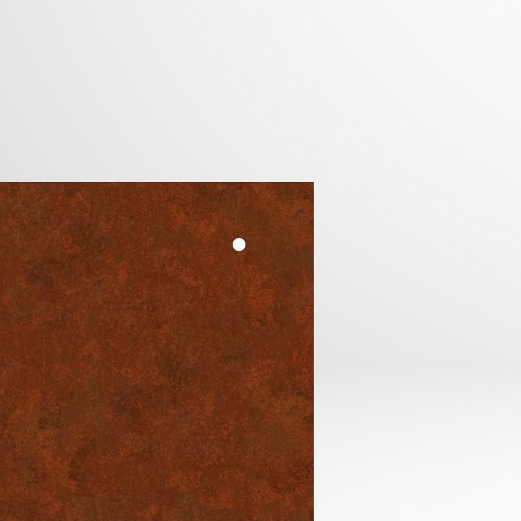 Cortenstaal scherm 200 x 40 cm (2 mm dik) - 3
