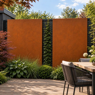 Cortenstaal scherm 200 x 120 cm (2 mm dik) - 1