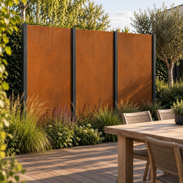 Cortenstaal schutting paneel 180 x 60 x 5 cm