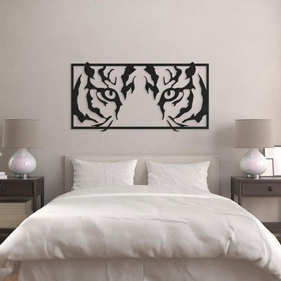 Metalen wanddecoratie "Tijger" - 2
