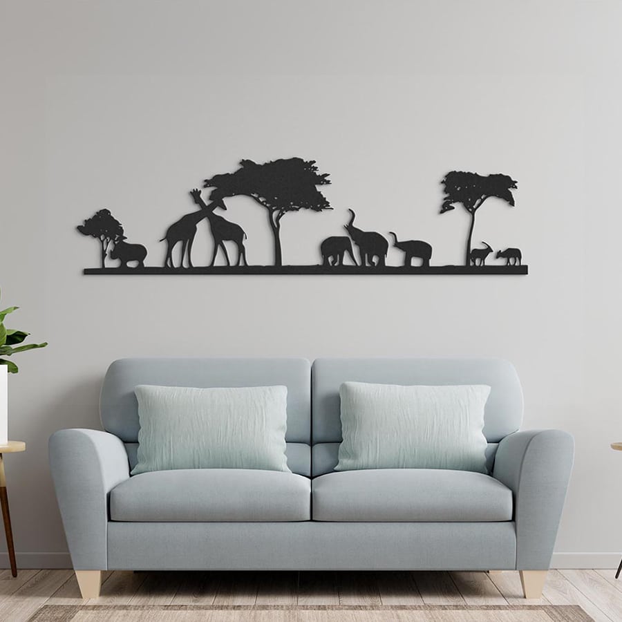 Metalen wanddecoratie "Safari" - 2