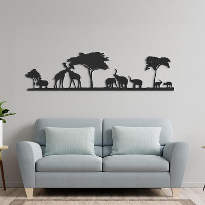 Metalen wanddecoratie "Safari" - 2