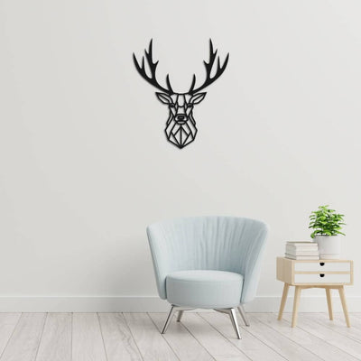 Metalen wanddecoratie "Geometrisch Hert" - 2