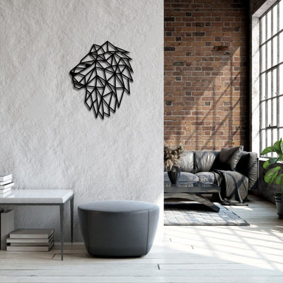 Metalen wanddecoratie "Leeuw" - 2