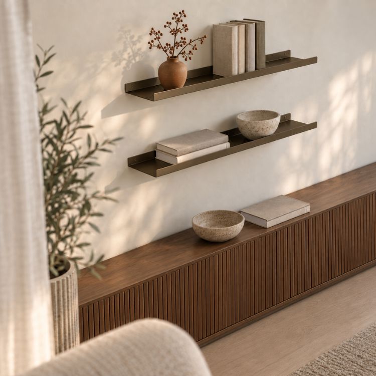 Metalen wandplank "Edge" - 33