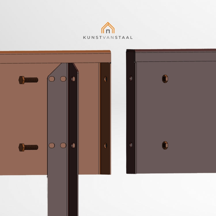 Cortenstaal borderrand op maat - 2