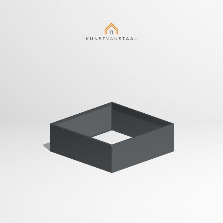 Plantenbak Antraciet 120 x 120 x 40 cm - 1