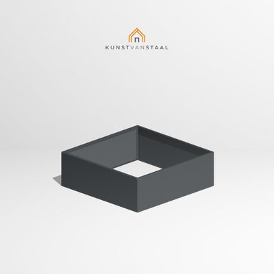 Plantenbak Antraciet 120 x 120 x 40 cm - 1
