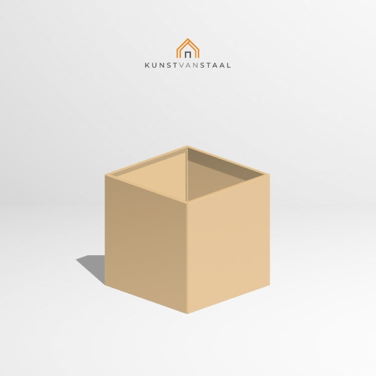 Plantenbak Beige 80 x 80 x 80 cm - 1