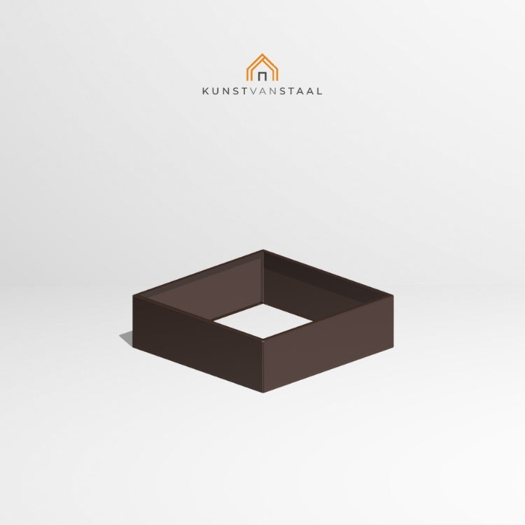 Plantenbak Bruin 100 x 100 x 30 cm - 1