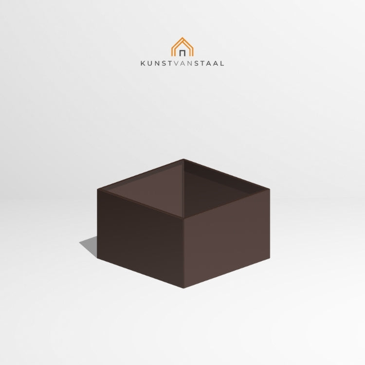 Plantenbak Bruin 100 x 100 x 60 cm - 1