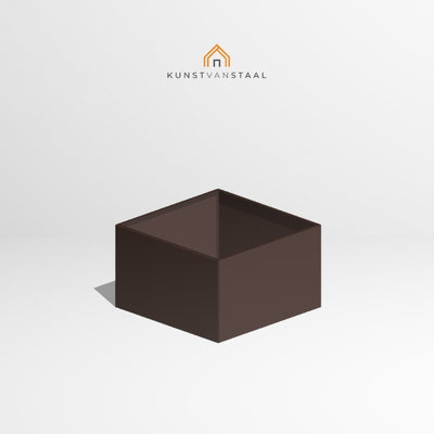 Plantenbak Bruin 100 x 100 x 60 cm - 1