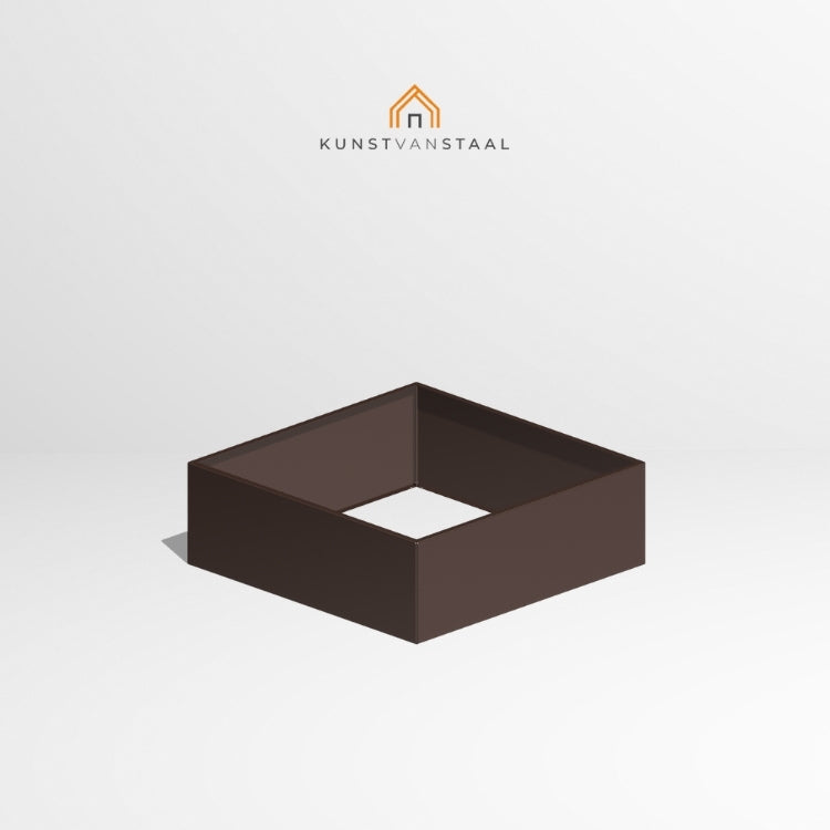 Plantenbak Bruin 120 x 120 x 40 cm - 1