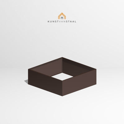 Plantenbak Bruin 120 x 120 x 40 cm - 1