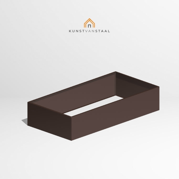 Plantenbak Bruin 200 x 100 x 40 cm - 1