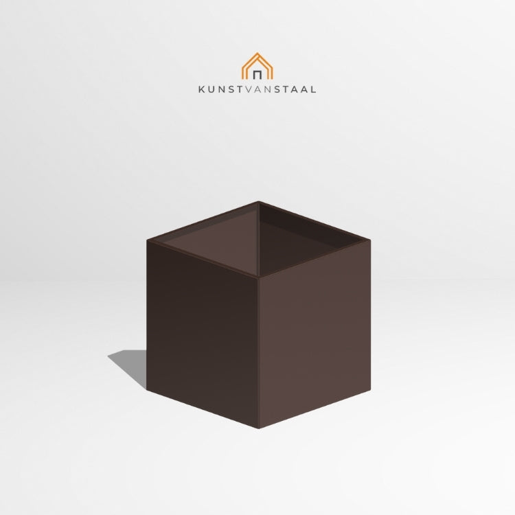 Plantenbak Bruin 80 x 80 x 80 cm - 1