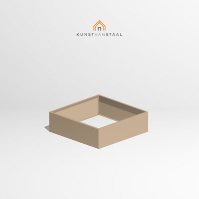 Plantenbak Grijsbeige 100 x 100 x 30 cm - 1